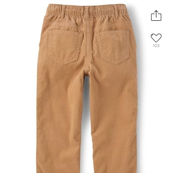 Cotton Corduroy Pants Jersey Lined Gymboree Fall Harvest Pumpkin Patch Pants NWT - Picture 3 of 4